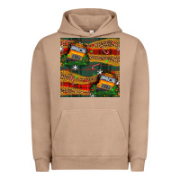 Pigment Burro christmas school bus seamless pattern Urban Hoodie - BundleAndBundleShop