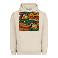 Pigment French Oak christmas school bus seamless pattern Urban Hoodie - BundleAndBundleShop