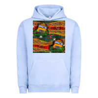 Pigment Grape Ice christmas school bus seamless pattern Urban Hoodie - BundleAndBundleShop