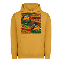 Pigment Peanut Butter christmas school bus seamless pattern Urban Hoodie - BundleAndBundleShop
