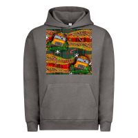 Pigment Tornado christmas school bus seamless pattern Urban Hoodie - BundleAndBundleShop