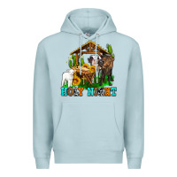 Blue Mist holy nıght cows and sunflowers Premium Hoodie - AdoDesignShop