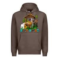 Coffee holy nıght cows and sunflowers Premium Hoodie - AdoDesignShop