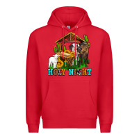 Red holy nıght cows and sunflowers Premium Hoodie - AdoDesignShop