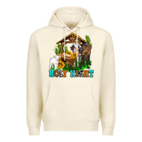 Sandshell holy nıght cows and sunflowers Premium Hoodie - AdoDesignShop