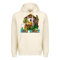 Tofu holy nıght cows and sunflowers Premium Hoodie - AdoDesignShop