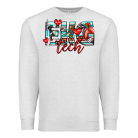 Oatmeal Heather ekg tech Premium Sweatshirt - texasbilliewilder