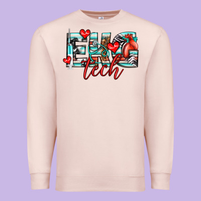Ekg Tech Premium Sweatshirt Designed By Texasbilliewilder