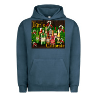 Pigment Midnight Navy Christmas cocktail Urban Hoodie - AdoDesignShop