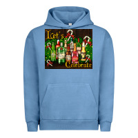 Pigment Pebble Blue Christmas cocktail Urban Hoodie - AdoDesignShop