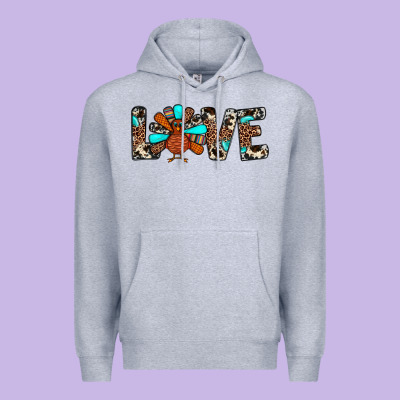 Love Turkey Premium Hoodie Designed By Jahusdesignshop