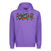 Purple love turkey Premium Hoodie - JahusDesignShop