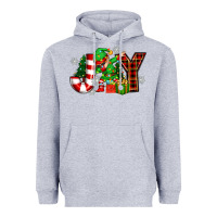 Heather Grey christmas joy elf Heavyweight Hoodie - Zillion Design Studio