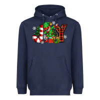 Navy christmas joy elf Heavyweight Hoodie - Zillion Design Studio