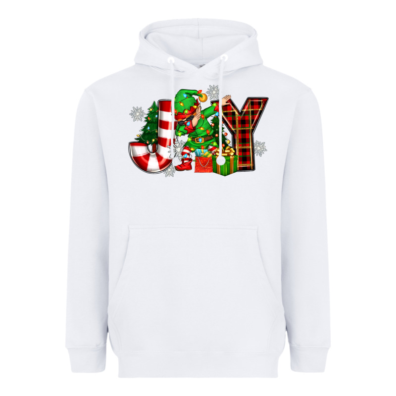 Christmas Joy Elf Heavyweight Hoodie by Zillion Design Studio | Teevron