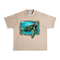 French Oak sea turtle with background Urban Heavy Tee - Artiststas