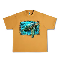 Peanut Butter sea turtle with background Urban Heavy Tee - Artiststas