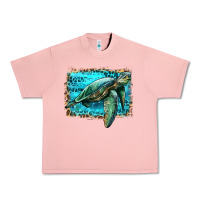 Salmon sea turtle with background Urban Heavy Tee - Artiststas