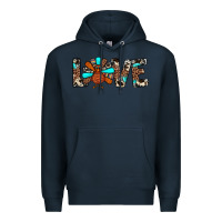 Navy love turkey Premium Hoodie - JahusDesignShop