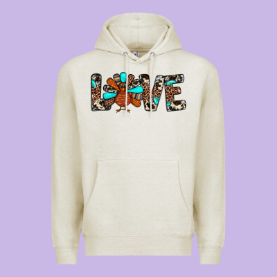 Love Turkey Premium Hoodie Designed By Jahusdesignshop