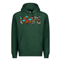 Sports Green love turkey Premium Hoodie - JahusDesignShop