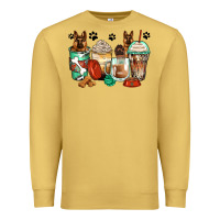 Antique Gold german shepherds coffee cups Premium Sweatshirt - Zillion Design Studio