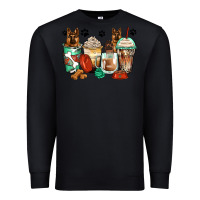 Black german shepherds coffee cups Premium Sweatshirt - Zillion Design Studio