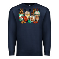 Navy german shepherds coffee cups Premium Sweatshirt - Zillion Design Studio