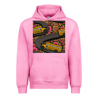 Fuchsia Pink flower leopard school bus seamless pattern Urban Hoodie - BundleAndBundleShop