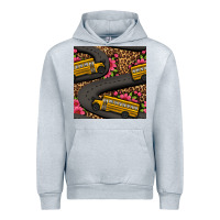 Heather Grey flower leopard school bus seamless pattern Urban Hoodie - BundleAndBundleShop