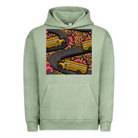 Pigment Oil Green flower leopard school bus seamless pattern Urban Hoodie - BundleAndBundleShop