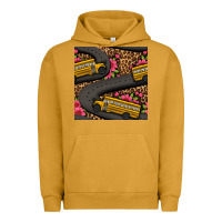 Flower Leopard School Bus Seamless Pattern Urban Hoodie | Teevron