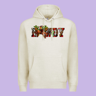 Christmas Howdy Bronco Rodeo Premium Hoodie Designed By Jahusdesignshop