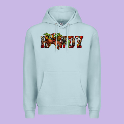 Christmas Howdy Bronco Rodeo Premium Hoodie Designed By Jahusdesignshop