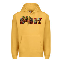 Mustard Christmas Howdy Bronco Rodeo Premium Hoodie - JahusDesignShop