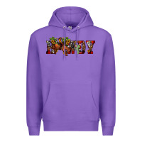 Purple Christmas Howdy Bronco Rodeo Premium Hoodie - JahusDesignShop