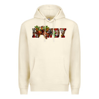 Sandshell Christmas Howdy Bronco Rodeo Premium Hoodie - JahusDesignShop
