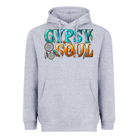 Heather Grey gypsy soul Heavyweight Hoodie - texasbilliewilder