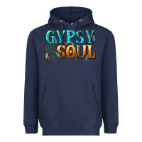 Navy gypsy soul Heavyweight Hoodie - texasbilliewilder