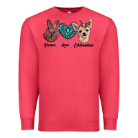 Cardinal peace love chihuahua Premium Sweatshirt - RanaPortraitStore