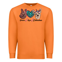 Carrot peace love chihuahua Premium Sweatshirt - RanaPortraitStore