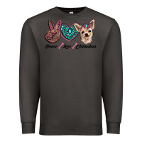 Smoke peace love chihuahua Premium Sweatshirt - RanaPortraitStore