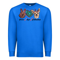 True Royal peace love chihuahua Premium Sweatshirt - RanaPortraitStore