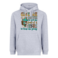 Heather Grey give me coffee to get me started Heavyweight Hoodie - texasbilliewilder