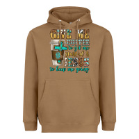 Toasted Coconut give me coffee to get me started Heavyweight Hoodie - texasbilliewilder