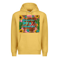 Antique Gold raised 90's country guitar cactus sunflower's Premium Hoodie - Artiststas