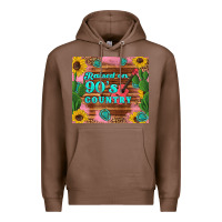 Chestnut raised 90's country guitar cactus sunflower's Premium Hoodie - Artiststas