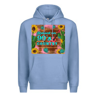 Colony Blue raised 90's country guitar cactus sunflower's Premium Hoodie - Artiststas