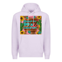Lilac raised 90's country guitar cactus sunflower's Premium Hoodie - Artiststas