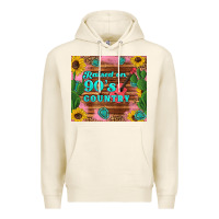 Tofu raised 90's country guitar cactus sunflower's Premium Hoodie - Artiststas